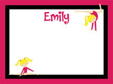 Gymnastics coolcorks cork bulletin board raspberry and black